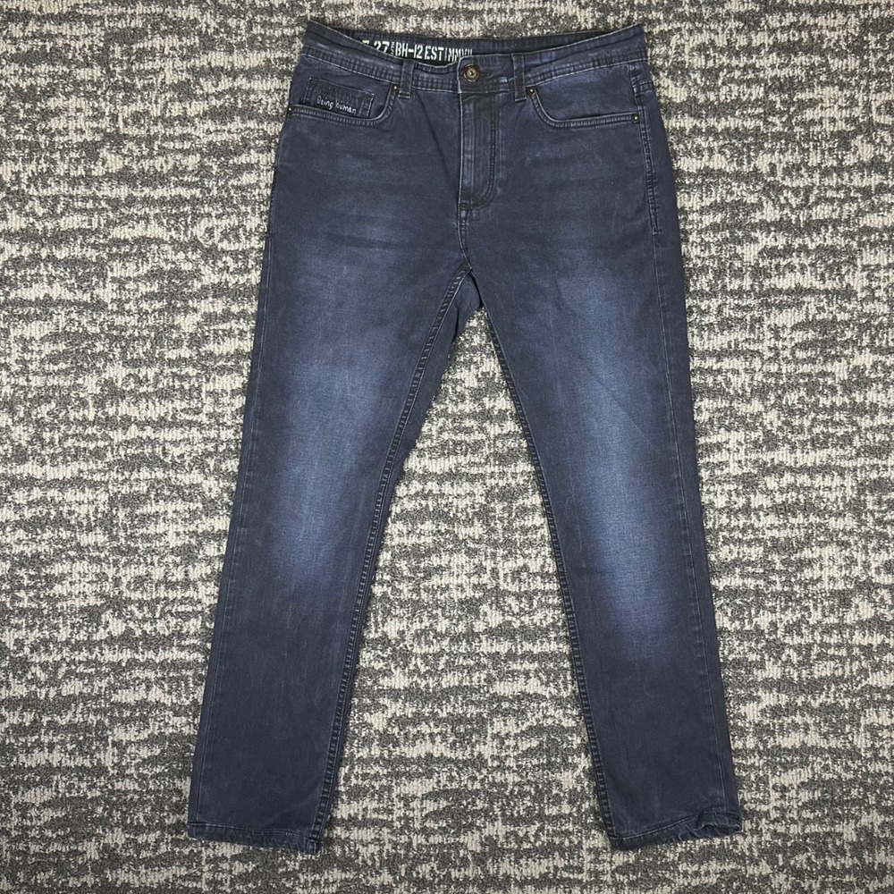 Being Human Jeans Mens 32 Dark Tone Blue Slim Fit Stretch BHDI9125 Denim Pants